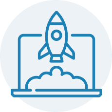 Launch a Website icon by Catchlight - Christchurch Web Design for WordPress and Wix