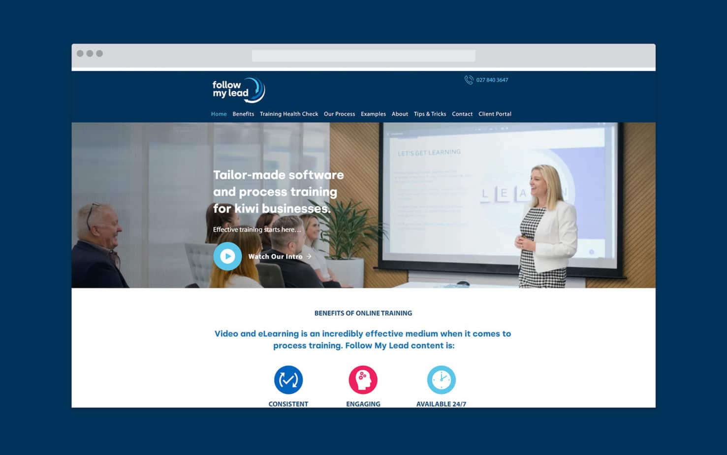 Follow My Lead Software Training Website