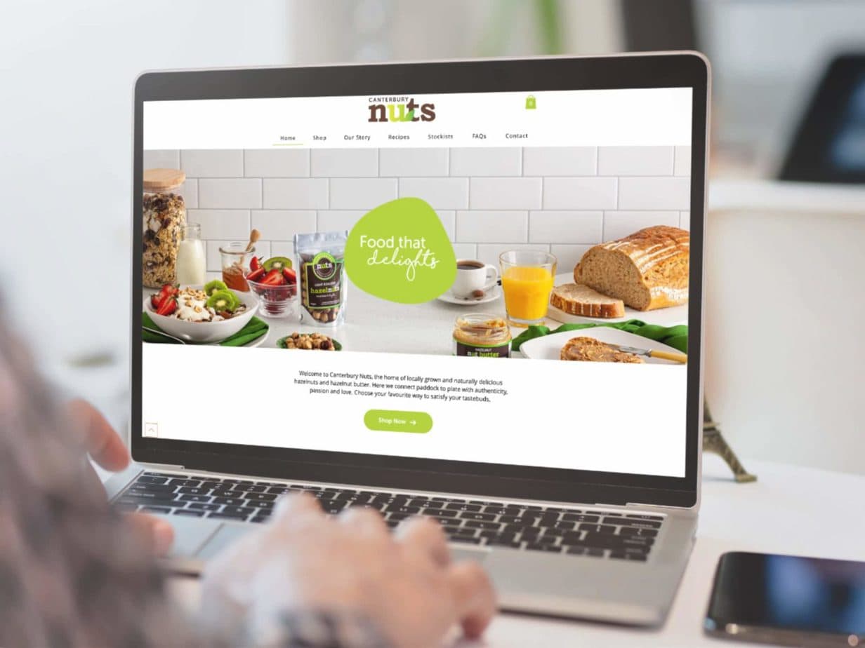 Canterbury Nuts Wix Online Store by Catchlight, Christchurch