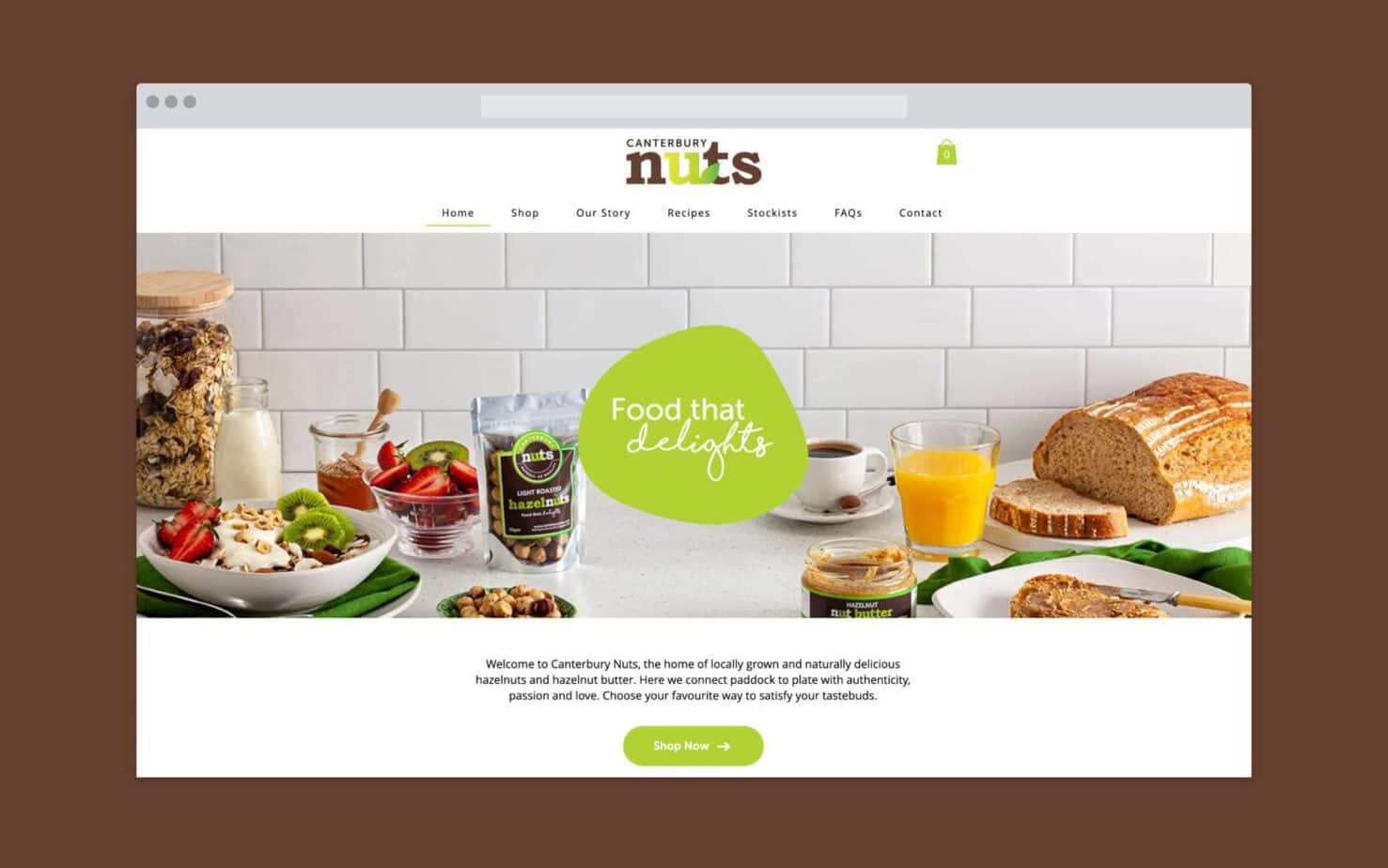 Canterbury Nuts Wix Online Store by Catchlight, Christchurch
