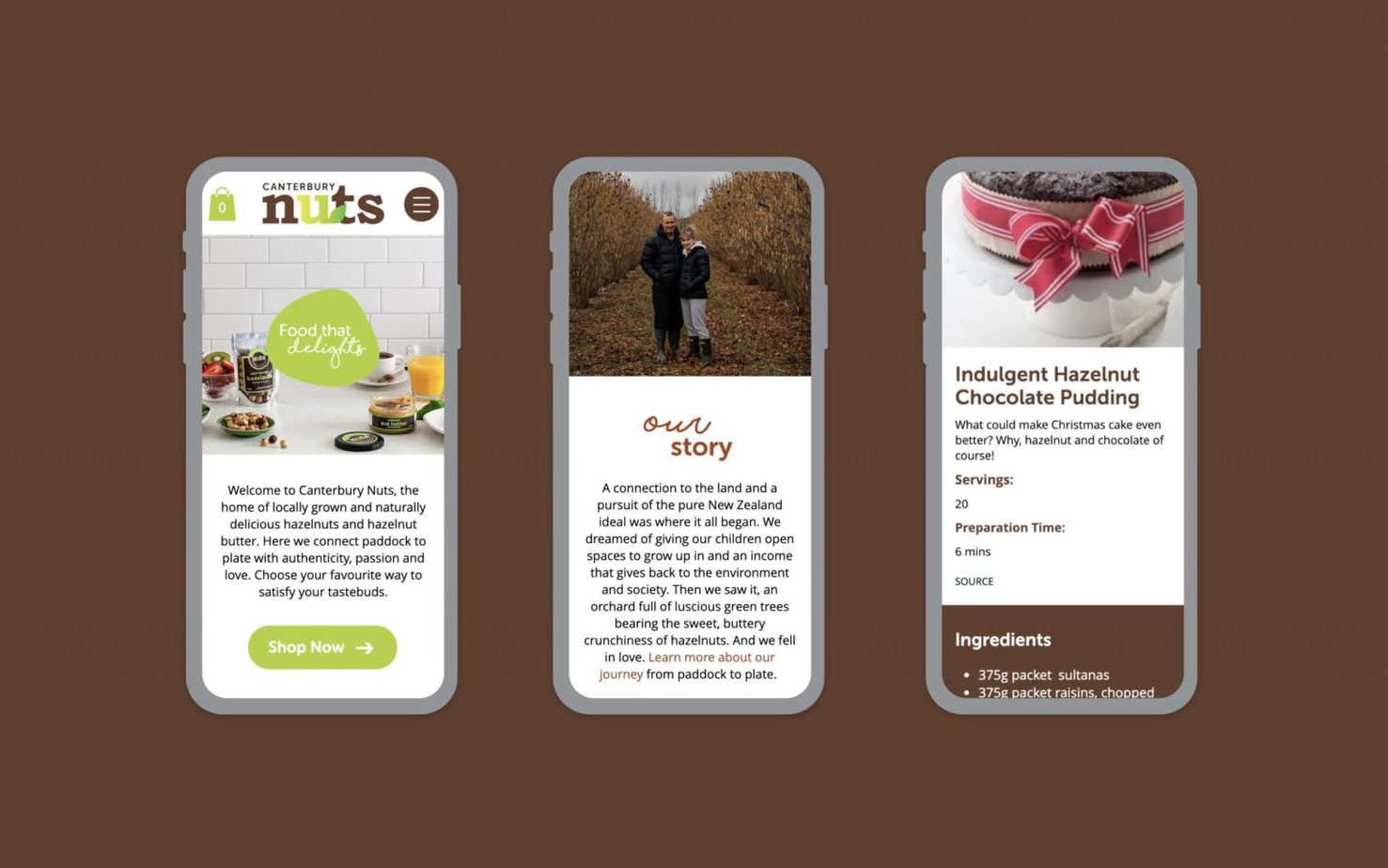 Canterbury Nuts Wix Online Store by Catchlight, Christchurch